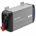 Qoltec Przetwornica napięcia Pure Sine Wave | 12V na 230V | 1000/2000W | UPS BYPASS | LCD | USB | USB-C | Kompatybilna z LiFePO4