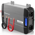 Qoltec Przetwornica napięcia Pure Sine Wave | 12V na 230V | 1500/3000W | LCD | USB | USB-C | Kompatybilna z LiFePO4 GEL AGM