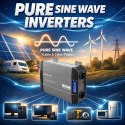 Qoltec Przetwornica napięcia Pure Sine Wave | 12V na 230V | 1500/3000W | LCD | USB | USB-C | Kompatybilna z LiFePO4 GEL AGM