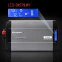 Qoltec Przetwornica napięcia Pure Sine Wave | 12V na 230V | 2500/5000W | LCD | USB | USB-C | Kompatybilna z LiFePO4 GEL AGM