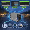 Qoltec Przetwornica napięcia Pure Sine Wave | 12V na 230V | 3000/6000W | LCD | USB | USB-C | Kompatybilna z LiFePO4 GEL AGM