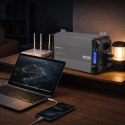 Qoltec Przetwornica napięcia Pure Sine Wave | 12V na 230V | 3000/6000W | LCD | USB | USB-C | Kompatybilna z LiFePO4 GEL AGM
