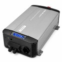 Qoltec Przetwornica napięcia Pure Sine Wave | 12V na 230V | 3000/6000W | UPS BYPASS | LCD | USB | USB-C | Kompatybilna z LiFePO4