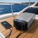 Qoltec Przetwornica napięcia Pure Sine Wave | 12V na 230V | 3000/6000W | UPS BYPASS | LCD | USB | USB-C | Kompatybilna z LiFePO4