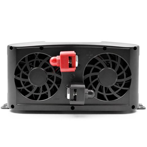Qoltec Przetwornica napięcia Pure Sine Wave | 12V na 230V | 3000/6000W | UPS BYPASS | LCD | USB | USB-C | Kompatybilna z LiFePO4