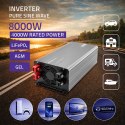Qoltec Przetwornica napięcia Pure Sine Wave | 12V na 230V | 4000/8000W | USB | Kompatybilna z LiFePO4 GEL AGM