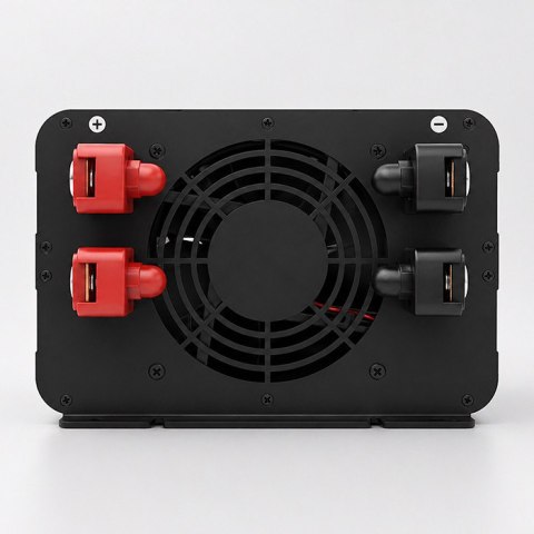 Qoltec Przetwornica napięcia Pure Sine Wave | 12V na 230V | 4000/8000W | USB | Kompatybilna z LiFePO4 GEL AGM
