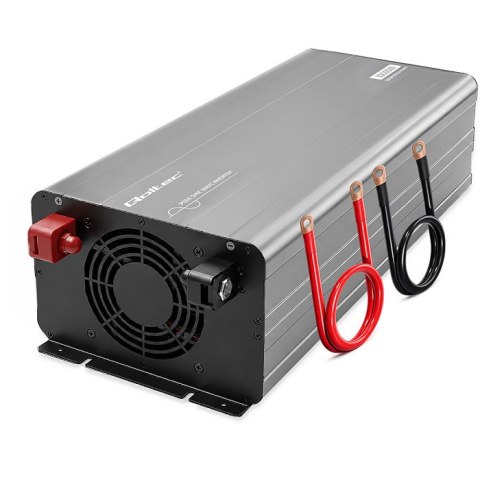 Qoltec Przetwornica napięcia Pure Sine Wave | 24V na 230V | 5000/10000W | USB | Kompatybilna z LiFePO4 GEL AGM
