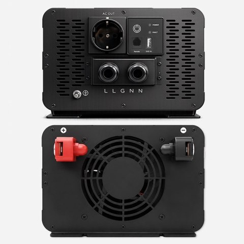 Qoltec Przetwornica napięcia Pure Sine Wave | 24V na 230V | 5000/10000W | USB | Kompatybilna z LiFePO4 GEL AGM