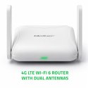 Qoltec Router Home & Travel 4G LTE WiFi 6 | AX300 | 2.4GHz | Dual Antena | USB-C | Micro SIM
