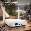 Qoltec Router Home & Travel 4G LTE WiFi 6 | AX300 | 2.4GHz | Dual Antena | USB-C | Micro SIM