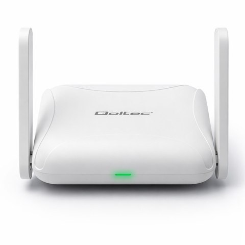 Qoltec Router Home & Travel 4G LTE WiFi 6 | AX300 | 2.4GHz | Dual Antena | USB-C | Micro SIM