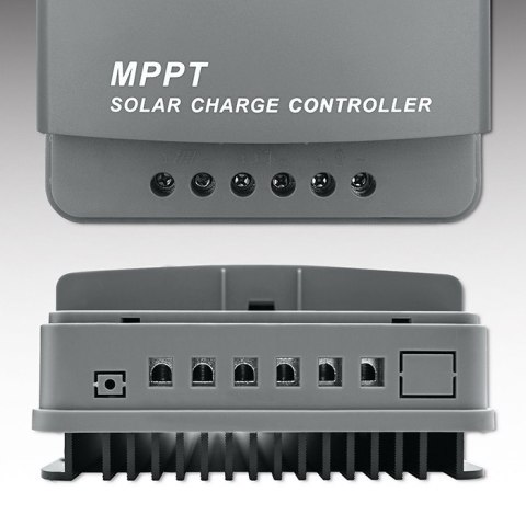 Qoltec Solarny regulator ładowania MPPT z czujnikiem temperatury 10A |12V / 24V | LCD | 2 x USB | GEL | LiFePO4