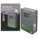 Qoltec Solarny regulator ładowania MPPT z czujnikiem temperatury 10A |12V / 24V | LCD | 2 x USB | GEL | LiFePO4