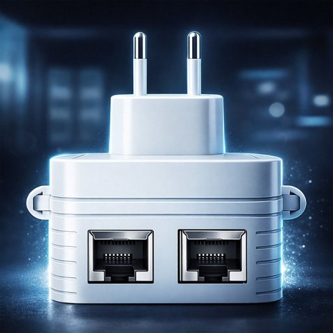 Qoltec Wzmacniacz sygnału WiFi | Repeater | Access Point | N300 | 6 anten | 2x RJ45