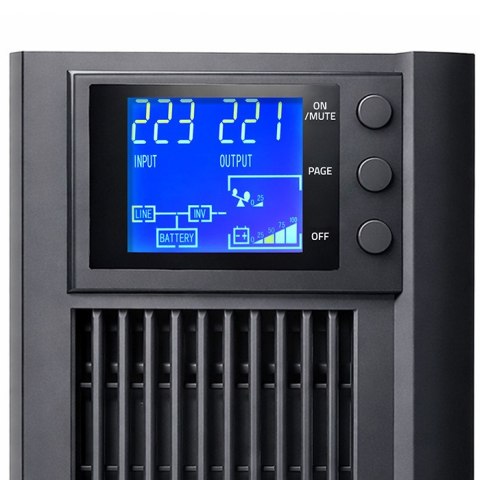 Qoltec Zasilacz awaryjny UPS Pure Sine Wave | 1kVA | 800W | AVR | LCD | Czysty Sinus
