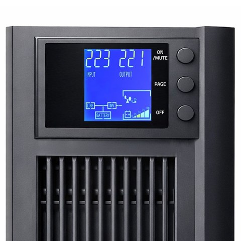 Qoltec Zasilacz awaryjny UPS Pure Sine Wave | 3kVA | 2400W | AVR | LCD | Czysty Sinus
