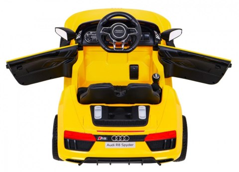 Audi R8 na akumulator dla dzieci Żółty + Pilot