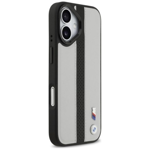BMW M Perforated Stripe Logo MagSafe - Etui iPhone 17 (szary)