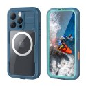 Crong Seal Cover - Wodoodporne etui IP68 do iPhone 16 Pro (morski)