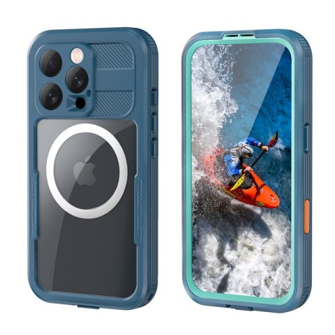 Crong Seal Cover - Wodoodporne etui IP68 do iPhone 16 Pro (morski)