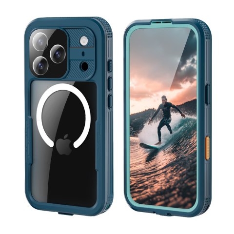 Crong Seal Cover - Wodoodporne etui IP68 do iPhone 17 Pro (morski)