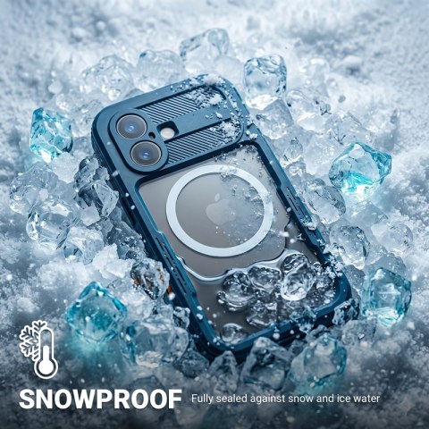 Crong Seal Cover - Wodoodporne etui IP68 do iPhone 17 Pro (morski)