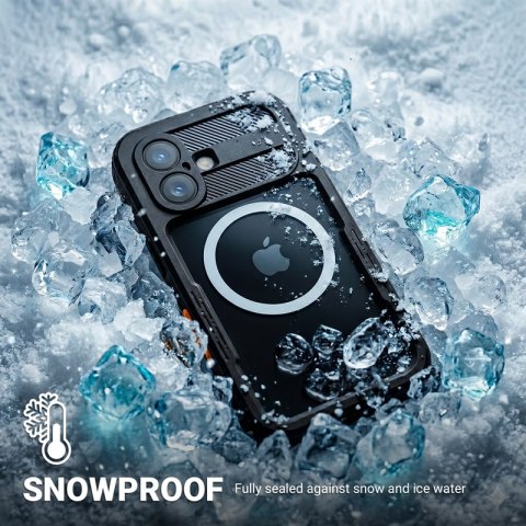 Crong Seal Cover - Wodoodporne etui IP68 do iPhone 17 (czarny)