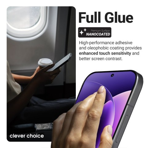 Crong 3D Armour Glass Lite - Hartowane szkło Full Glue do Xiaomi 17T Pro 5G