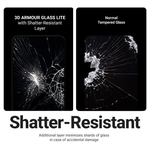 Crong 3D Armour Glass Lite - Hartowane szkło Full Glue do Xiaomi 17T Pro 5G