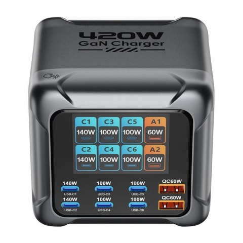 Ładowarka Blitzwolf BW-S33 420W, 8 portów
