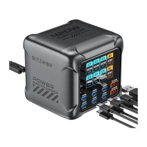 Ładowarka Blitzwolf BW-S33 420W, 8 portów