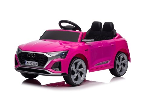 Auto Audi SQ8 różowe na akumulator dla dzieci + pilot 2,4 GHz