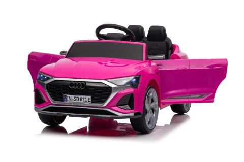 Auto Audi SQ8 różowe na akumulator dla dzieci + pilot 2,4 GHz