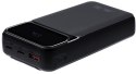 Powerbank Rivacase 20000mAh 22.5W PD 2x USB-C 1x USB-A VA2221 czarny + kabel USB-C i Lightning