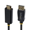 StarTech 15F-DP-HDMI-4K60-GR adapter kablowy 4,5 m DisplayPort HDMI Typu A (Standard) Czarny