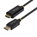 StarTech 15F-DP-HDMI-4K60-GR adapter kablowy 4,5 m DisplayPort HDMI Typu A (Standard) Czarny