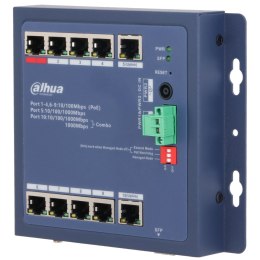 ZARZĄDZALNY SWITCH PRZEMYSŁOWY POE CHS4110-8ET-90-F 8-PORTOWY + 2X UPLINK + 1X SFP DAHUA