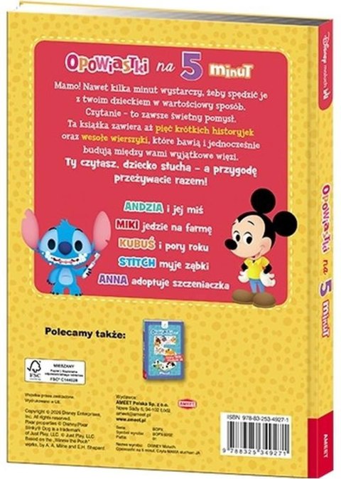 Ameet: DISNEY - Disney Maluch. Opowiastki na 5 minut. Czyta MAMA słucham JA