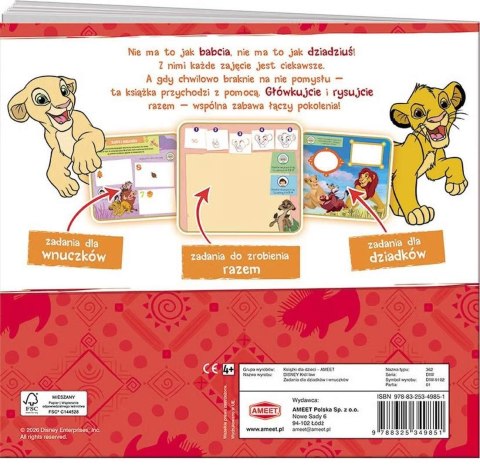Ameet: Disney Król lew - Zadania dla dziadków i wnuczków