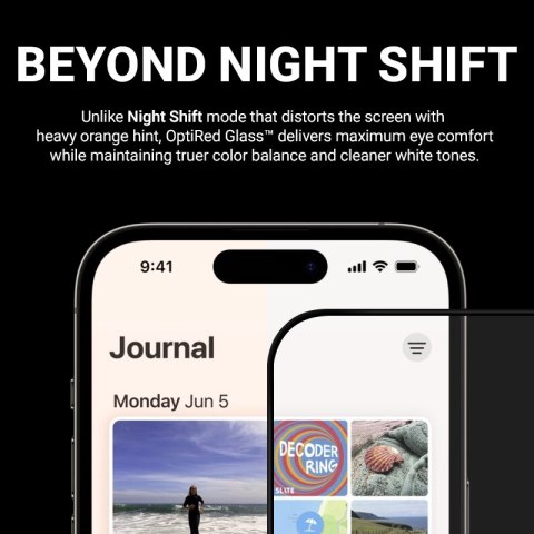 Crong OptiRed Glass - Szkło hartowane z filtrem światła niebieskiego iPhone 17e