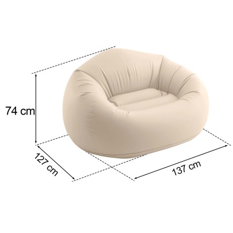 Fotel dmuchany pufa dmuchana puf materac do siedzenia 137x127x74cm Bestway 66505