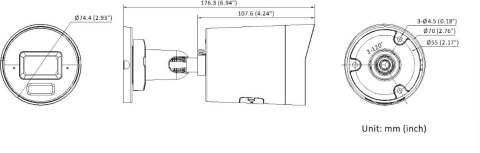 Kamera IP Hikvision DS-2CD2067G3-LI2UY/SL 2.8mm BLACK PL Opakowanie zbiorcze 4szt.