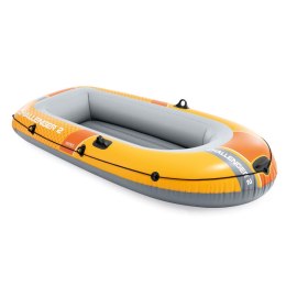 Ponton wędkarski Challenger 2os 200kg 236x114x41 cm pompka wiosła INTEX 66312
