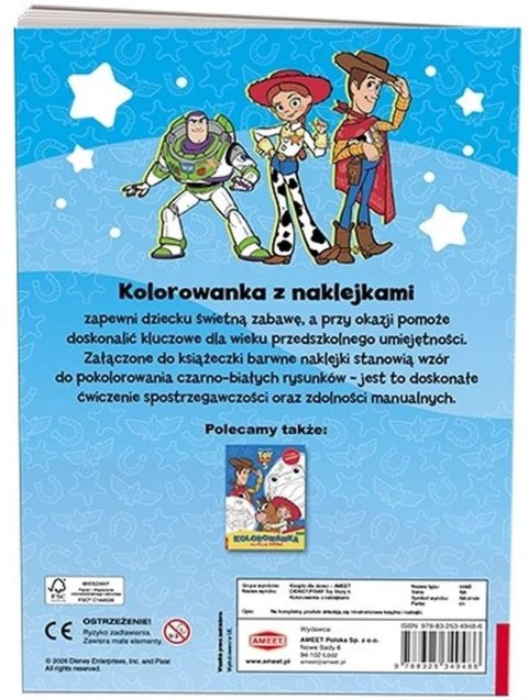 Ameet: DISNEY Pixar - Toy Story 5. Kolorowanka z naklejkami