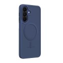 Crong Hybrid Matte Magnetic - Etui MagSafe Samsung Galaxy A27 5G (granatowy)
