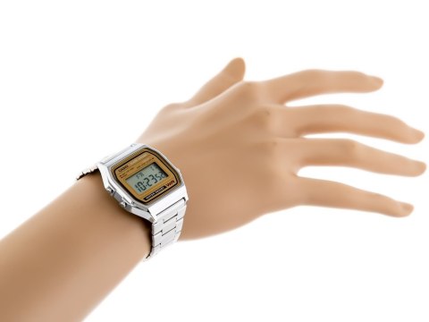ZEGAREK MĘSKI CASIO A158WEA-9 (zd093b) - KLASYKA + BOX