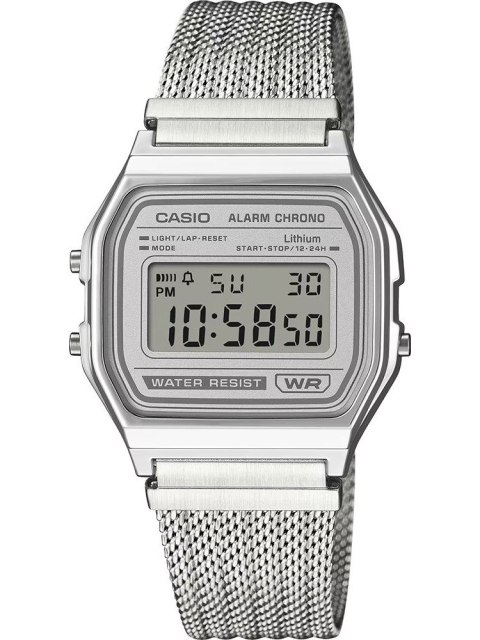 ZEGAREK MĘSKI CASIO A158WEM-7DF (zd093e) - KLASYKA + BOX
