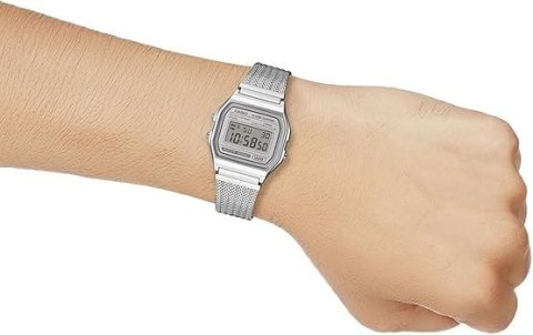 ZEGAREK MĘSKI CASIO A158WEM-7DF (zd093e) - KLASYKA + BOX