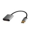 LogiLink CDA0108 adapter kablowy 0,15 m DisplayPort HDMI Czarny, Szary